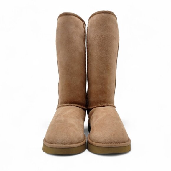 UGG Classic Tall II Women's Size 10 Chestnut Sheepskin Suede Knee High Boot - Picture 7 of 9